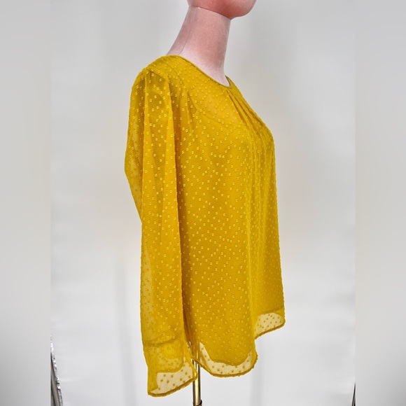 EUC Banana Republic Swiss Dot Blouse - Picture 4 of 10